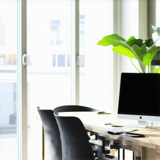 Modern startup conference room with flexible furniture and technology