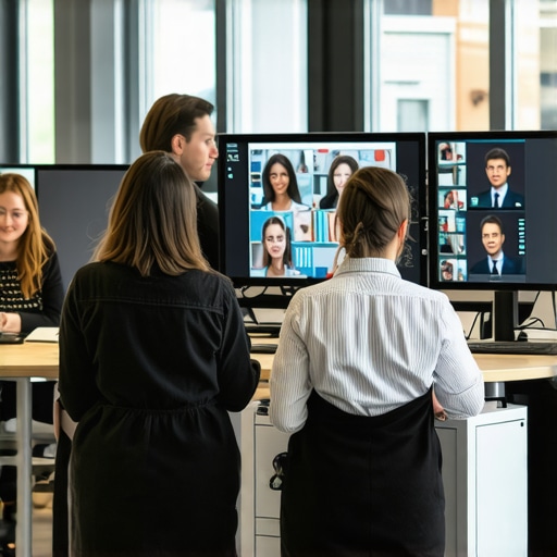 Managing a hybrid team from a central hub