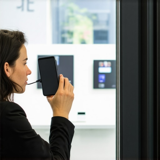 Person on the phone securing a last-minute conference room in a coworking space.