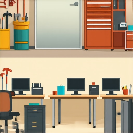 Transitioning from a garage to a professional office space