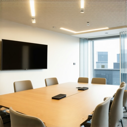 A contemporary coworking space with adaptable furniture and warm lighting designed for productive startup meetings.