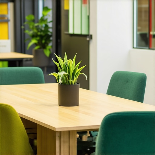 A high-tech, stylish coworking conference room designed for startups and meetings