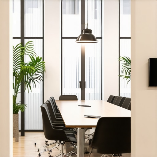 Bright, well-equipped coworking conference room ready for a startup presentation