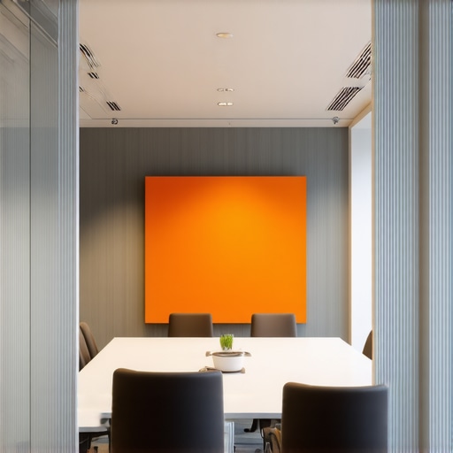 Optimized Conference Space for Startup Success A well-designed, ergonomic, and acoustically optimized conference room with adaptive lighting
