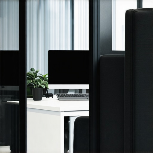 Soundproof booths and partitions in a coworking space ensuring privacy for calls and meetings