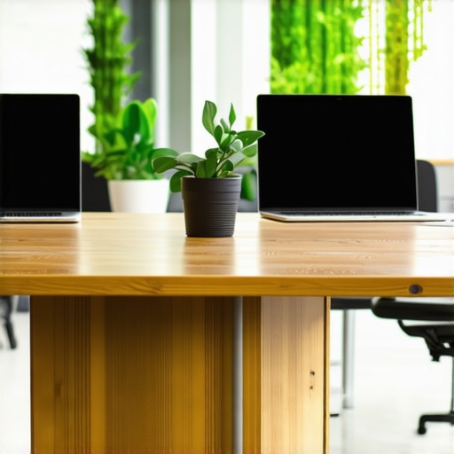 Smart Room Sensors for Coworking Spaces Illustration of IoT sensors detecting occupancy and air quality in a conference room