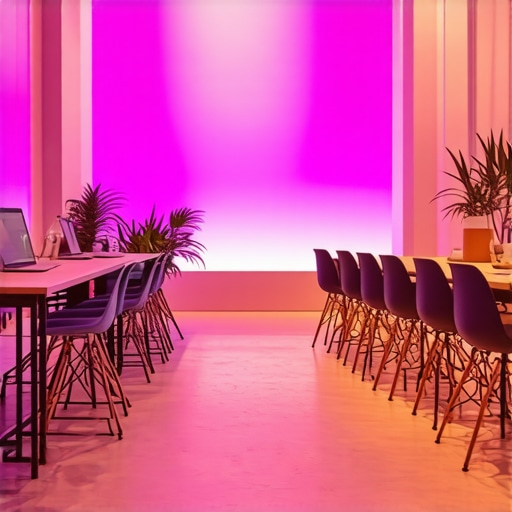 Coworking environment equipped with IoT sensors and digital tools for efficient space management