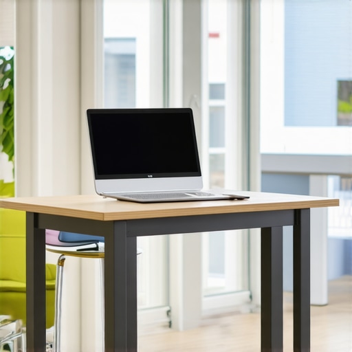 A sleek coworking environment featuring advanced audio-visual gear, smart control panels, and ergonomic furniture