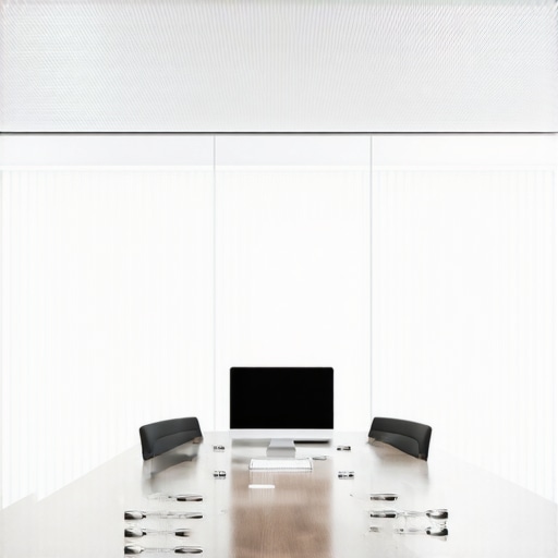 A professional, well-lit startup conference room with ergonomic chairs and clean layout.