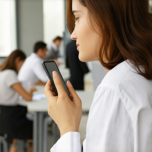 The etiquette of taking a private call in the common area