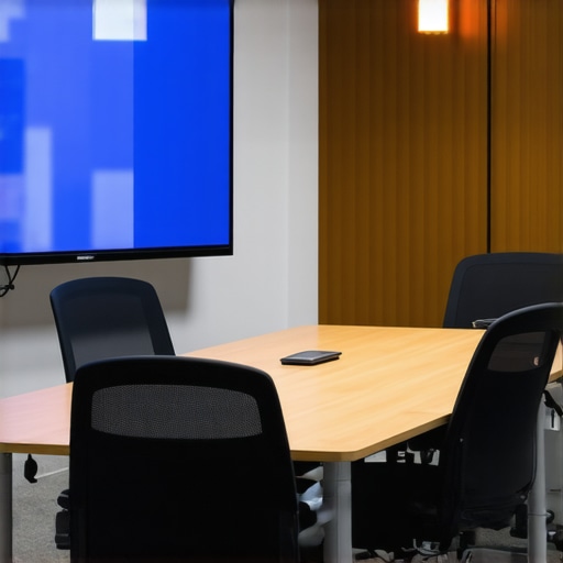 A modern startup conference room optimized for acoustic privacy and professional presentations