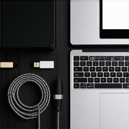A collection of professional gear including a router, cables, and microphone for remote and in-person startup meetings.