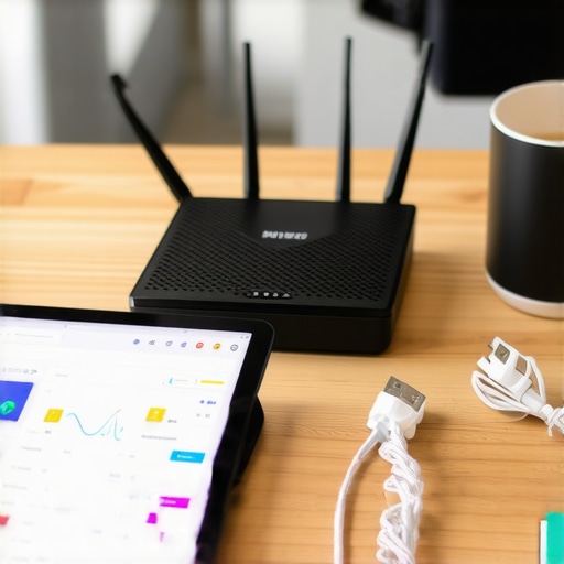 Professional networking gear and maintenance tools for a growing startup workspace.