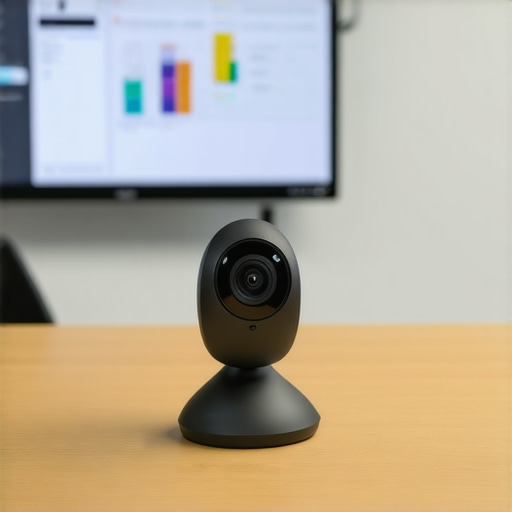 Modern startup suite tech setup featuring a 360-degree camera