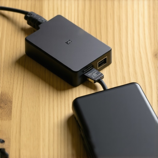 Professional tech backup kit including ethernet adapter and mobile hotspot for reliable board meetings