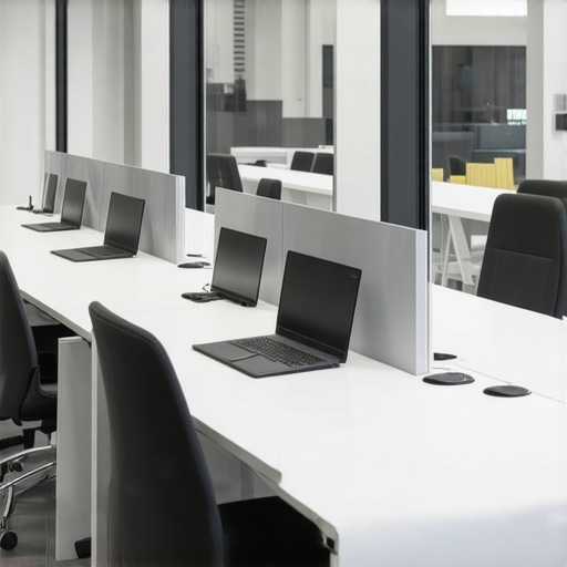 A quiet and secure coworking zone designed for deep work and trade secret protection.