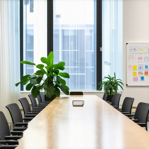 A vibrant and modern meeting room designed for collaborative startup team brainstorming sessions