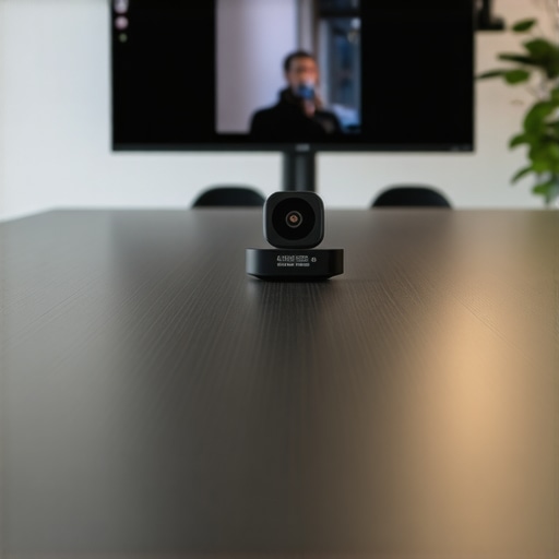 High-Tech Startup Conference Room Setup A professional startup meeting room featuring 180-degree camera technology and a collaborative hybrid atmosphere.