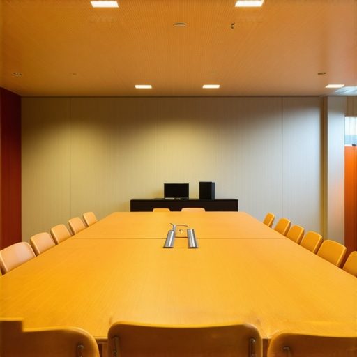 A professional meeting space focused on acoustics and comfort for effective startup communication.