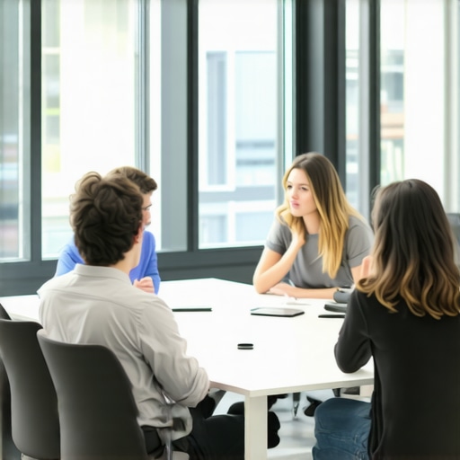 A sleek, professional meeting room in a coworking hub used for startup strategy.
