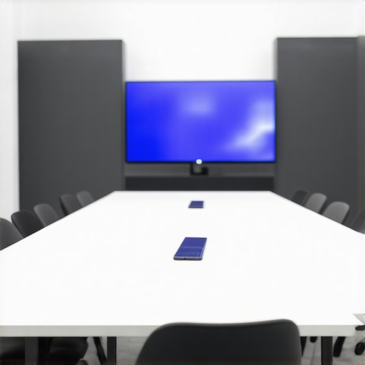 A professional private war room in a coworking space designed for startup strategy and privacy.