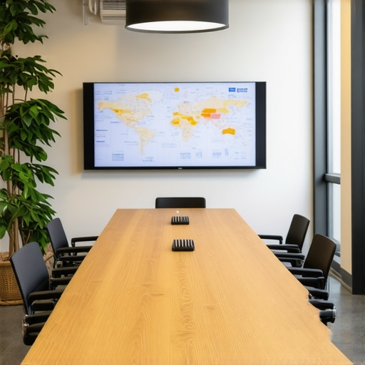 A professional and distraction-free conference room designed for startup brainstorming and high-stakes meetings.