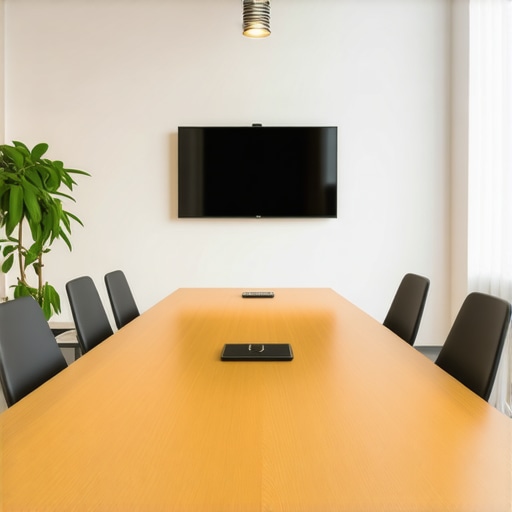 Optimizing your startup meeting environment for success A modern sunlit conference room designed for professional startup meetings and pitches.