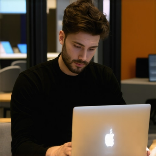 A startup founder using portable lighting and tech gear to optimize a coworking conference room for a professional video pitch.