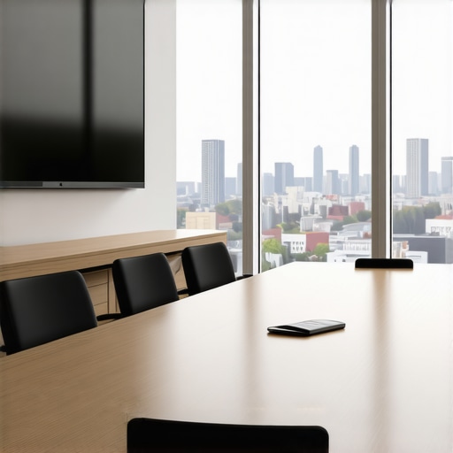 A clean and modern conference room designed for business success and professional startup meetings