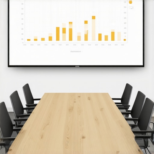 A clean and professional wireless meeting room setup for startup presentations.