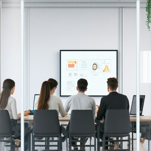 Team collaborating in a modern private office suite for business scaling