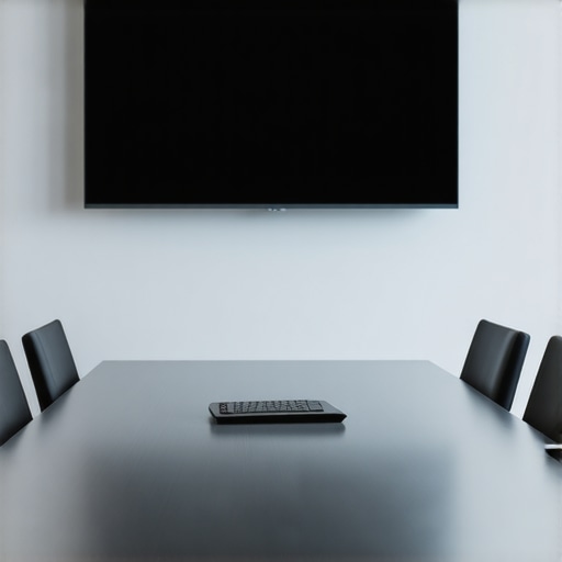 Acoustic panels and modern conference room technology ensuring privacy and focus for startups.