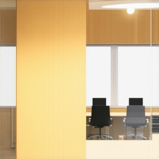 A high-end private conference room in a coworking hub showing acoustic panels and a collaborative round table setup.