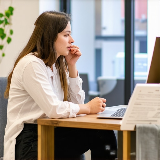 A professional man politely asking a coworker to lower their volume in a shared office environment.