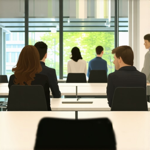 A modern glass conference room in a coworking space demonstrating visual distractions.