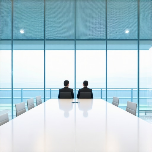 A cold and sterile conference room highlighting why room size matters for startup energy.